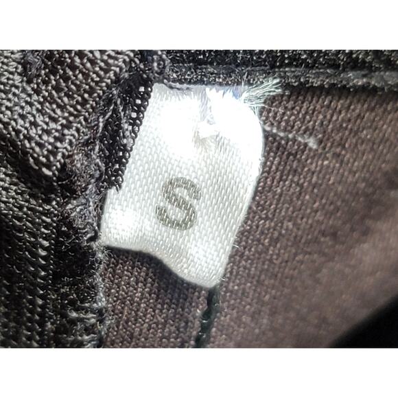 Women's Jumpsuit Small Black Lace Long Sleeve Asymmetrical Hem Wide Leg Evening - Picture 11 of 16